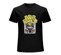 Retro Hot Shirt Rare Faster Pussycat Wake Me Unisex 100% Cotton Short-Sleeve T-Shirts Black S