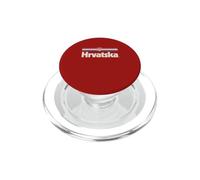 Retro Hrvatska Bandiera Croazia Rosso Croato PopSockets PopGrip per MagSafe