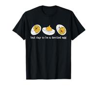 Retro Humor Cena del Ringraziamento Bad Day to Be a Deviled Egg Maglietta
