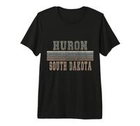 Retro Huron Dakota del Sud Maglietta Premium