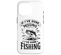 Retro If I 've Gone Missing I've Gone Fishing Funny Pescatore Custodia per iPhone 16 Pro
