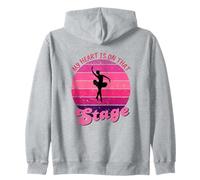 RETRO IL MIO CUORE È SU QUELLO PALCO DANZA MAMMA Vintage Balletto Felpa con Cappuccio