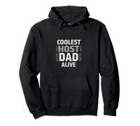 Retro Il Papà Ospitante Più Cool Felpa con Cappuccio