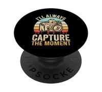 Retro I'll Always Cattura il Momento Fotografo PopSockets PopGrip Adesivo