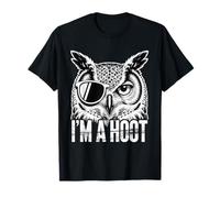 Retro I'm A Hoot Owl Bird Lover Funny Sarcastico Barzellette Maglietta