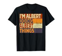 Retro I'm Albert Doing Albert Things Divertente Scherzo di Compleanno Maglietta