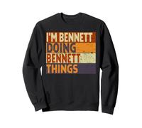 Retro I'm Bennett Doing Bennett Things - Divertente Scherzo di Compleanno Felpa