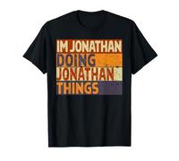 Retro I'm Jonathan Doing Jonathan Things - Divertente Scherzo di Compleanno Maglietta