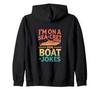 Retro I'm On A Sea-Cret Missione per Barzellette Barche Felpa con Cappuccio
