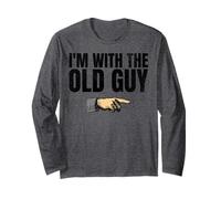 retrò I'm with The Old Guy Matching Old Yeller Funny 60s Maglia a Manica
