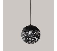 Retro Industrial Light，Metal Black Chandelier Pendant Shade Light Fitting Wire Cage Lampshade Lamp Cover Base for Living Dining Room Bar D