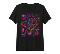Retro Infinite Scale Cosmic Vintage Style Art Maglietta Premium