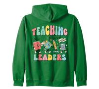 Retro Insegnamento Futuro Leader Groovy Insegnante Ritorno a Scuola Felpa con Cappuccio