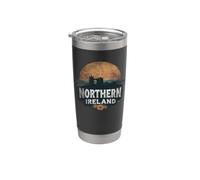 Retro Irlanda del Nord Paesaggio Vintage Souvenir Bicchiere termico in acciaio inox doppia parete