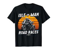 Retro Isola di Man TT Races Vintage Moto Race Maglietta