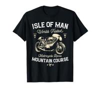 Retro Isola di Man TT Races Vintage Moto Race Maglietta
