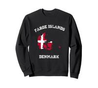 Retro Isole Faroe Danimarca Distressed Danimarca Bandiera Felpa