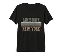 retrò Jamestown New York Maglietta Premium