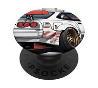 Retro JDM Giappone Mercato Nazionale Drift Race Car JP Motorsport PopSockets PopGrip Adesivo
