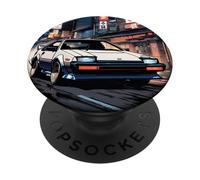 Retro JDM Giapponese Drift Race Car Tokyo Skyline Anime Style PopSockets PopGrip Adesivo