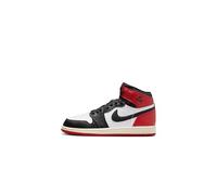 Retro Jordan 1 High OG 'Black Toe' reinventato per la scuola materna, nero, 1.5 Little Kid