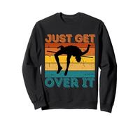 Retro Just Get Over It Pole Vault Vintage Pole Vaulting Felpa