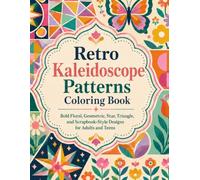 Retro Kaleidoscope Coloring Book