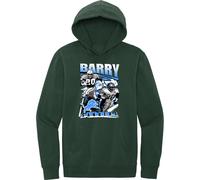 RETRO KINGS BARRY ANNI 90 DETROIT VERDE BOSCO Felpa con cappuccio SMALL-4XLARGE