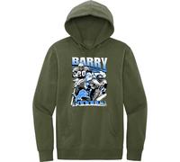 RETRO KINGS BARRY ANNI 90 DETROIT VERDE OLIVA Felpa con cappuccio SMALL-4XLARGE