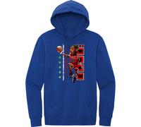 Retro Kings IL VERME TOON BLU REALE Felpa con cappuccio SMALL-4XLARGE