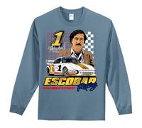 RETRO KINGS x SWOD ESCOBAR STONE BLUE LS Maglietta SMALL-4XLARGE
