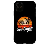Retro Koh Chang Tramonto Palme Vintage Travel Design Custodia per iPhone 11