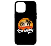 Retro Koh Chang Tramonto Palme Vintage Travel Design Custodia per iPhone 12 Pro Max