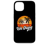 Retro Koh Chang Tramonto Palme Vintage Travel Design Custodia per iPhone 13