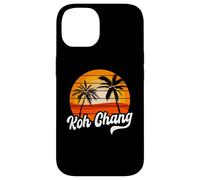 Retro Koh Chang Tramonto Palme Vintage Travel Design Custodia per iPhone 14