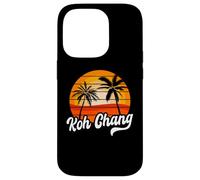Retro Koh Chang Tramonto Palme Vintage Travel Design Custodia per iPhone 14 Pro