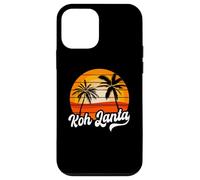 Retro Koh Lanta Tramonto Palme Vintage Travel Design Custodia per iPhone 12 mini