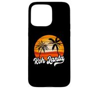 Retro Koh Lanta Tramonto Palme Vintage Travel Design Custodia per iPhone 15 Pro Max
