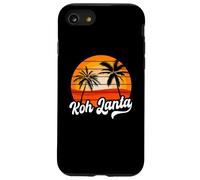 Retro Koh Lanta Tramonto Palme Vintage Travel Design Custodia per iPhone SE (2020) / 7/8