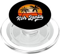 Retro Koh Lanta Tramonto Palme Vintage Travel Design PopSockets PopGrip per MagSafe