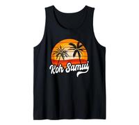 Retro Koh Samui Tramonto Palme Vintage Travel Design Canotta