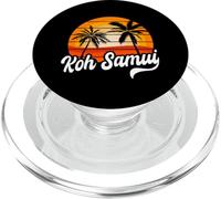 Retro Koh Samui Tramonto Palme Vintage Travel Design PopSockets PopGrip per MagSafe