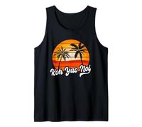 Retro Koh Yao Noi Tramonto Palme Vintage Travel Design Canotta