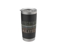 Retro Kuching Malesia Bicchiere termico in acciaio inox doppia parete