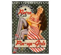 Retro Kult Pin-up-Girls (Tischkalender 2026 DIN A5 hoch), CALVENDO Monatskalender: Nostalgische Pin-ups im Vintage-Stil