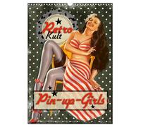 Retro Kult Pin-up-Girls (Wandkalender 2026 DIN A3 hoch), CALVENDO Monatskalender: Nostalgische Pin-ups im Vintage-Stil
