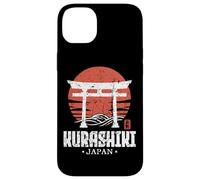Retro Kurashiki Giappone Torii Gate giapponese Kanji Souvenir Custodia per iPhone 14 Plus