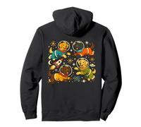 Retro Labrador Retriever Astronauta Space Dogs Mid Felpa con Cappuccio