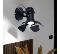 Retrò Illuminazione Parete Dormire Soggiorno Faretto Nero Spot Lampada Mobile