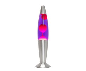 Retrò Lampada Lava Tischleuchte Lilla Rosso 36 CM Piccolo In 9 Timmy Magma